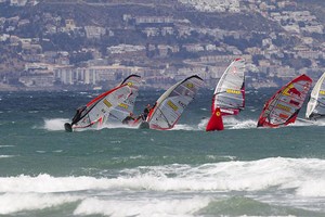 Buzianis leads the way - PWA World Cup Catalunya Costa Brava 2011-12 photo copyright  John Carter / PWA http://www.pwaworldtour.com taken at  and featuring the  class