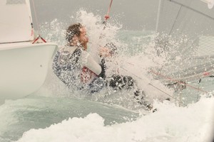 Cameron McDonald (AUS) cops a spray - SAP 505 World Championship photo copyright Christophe Favreau http://christophefavreau.photoshelter.com/ taken at  and featuring the  class