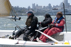 Concentration was keen in the downwind legs photo copyright www.pressure-drop.us taken at  and featuring the  class