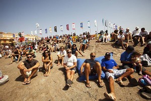 Crowds for the finals - PWA Tenerife World Cup 2011 Day 3 photo copyright  John Carter / PWA http://www.pwaworldtour.com taken at  and featuring the  class