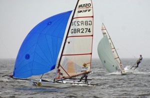 DSC00252 edited-1-1 - Day 3 - Broo Premium Lager Musto Skiff Worlds, Melbourne photo copyright Richard Gladwell www.photosport.co.nz taken at  and featuring the  class