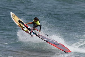 Daida warms up - PWA Pozo Gran Canaria World Cup 2011 photo copyright  John Carter / PWA http://www.pwaworldtour.com taken at  and featuring the  class