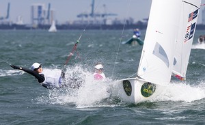 Erin Maxwell, Isabelle Farrar, 470-Women, USA 1757,USA - Rolex Miami OCR photo copyright  Rolex/Daniel Forster http://www.regattanews.com taken at  and featuring the  class