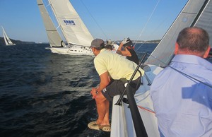 Heading up the beat - Sydney Yachts GTS43 photo copyright Crosbie Lorimer http://www.crosbielorimer.com taken at  and featuring the  class