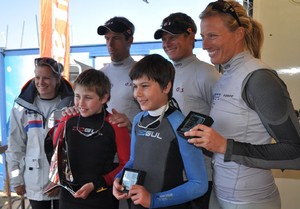 IAPS with Skandia Team GBR Members Hannah Mills, Peter Greenhalgh, Chris Draper and Saskia Clarke photo copyright Jane Tearle taken at  and featuring the  class