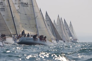 Beneteau 36.7 one-design racing photo copyright Mike Toney taken at  and featuring the  class