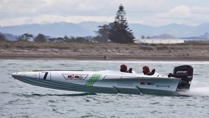 &rsquo;Back2Bay6&rsquo; won both their class and the 60 mile overall race at Gisborne. photo copyright Cathy Vercoe LuvMyBoat.com http://www.luvmyboat.com taken at  and featuring the  class