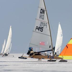 Ice sailing speeding photo copyright  SW taken at  and featuring the  class