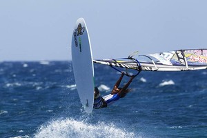 Kiri come back - PWA Costa Teguise Lanzarote World Cup 2011 photo copyright  John Carter / PWA http://www.pwaworldtour.com taken at  and featuring the  class