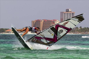 Treboux makes her move - Aruba Hi Winds Grand Slam 2011 photo copyright PWA World Tour http://www.pwaworldtour.com taken at  and featuring the  class