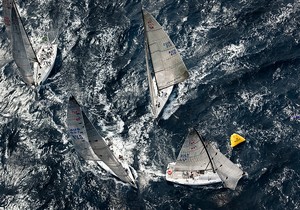 Mark rounding for ESTATE MASTER, EDAKE and ENIGMA - Rolex Farr 40 World Championship 2011 photo copyright  Rolex/ Kurt Arrigo http://www.regattanews.com taken at  and featuring the  class