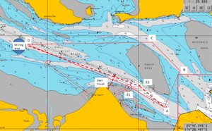 Marsden Cove Course Map photo copyright Cathy Vercoe LuvMyBoat.com http://www.luvmyboat.com taken at  and featuring the  class