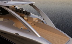 Motor yacht Adastra aft in silver a Power Trimaran - as Designed by John Shuttleworth Yacht Design photo copyright SW taken at  and featuring the  class