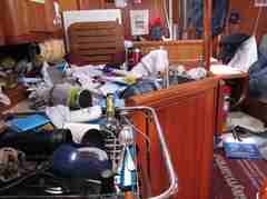 Nereida and the mess below - photo sent from the yacht photo copyright  SW taken at  and featuring the  class