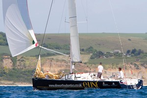 Nigel King racing double-handed photo copyright  Tom Gruitt http://www.tom-gruitt.co.uk taken at  and featuring the  class