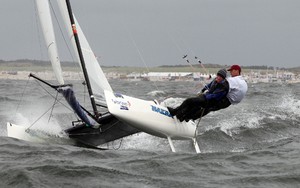 Northrop-Willett in action - Round Textel - Zwitserleven Sailing Week 2011 photo copyright Thom Touw http://www.thomtouw.com taken at  and featuring the  class