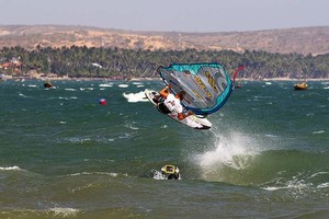 One for the camera! - Vietnam PWA Grand Slam 2011 - Day 1 photo copyright  John Carter / PWA http://www.pwaworldtour.com taken at  and featuring the  class