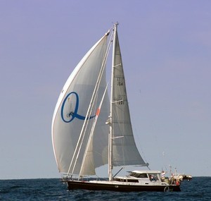 Quest sailing under gennaker photo copyright  SW taken at  and featuring the  class