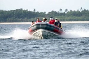 Mr Sausage - Safety and Mark boat - Philippine Hobie Challenge 2011 photo copyright Philippine Hobie Challenge Foundation taken at  and featuring the  class