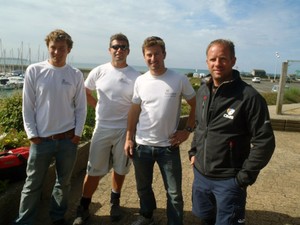 Sam Goodchild, Nigel King, Phil Sharp & Conrad humphreys - Solo Basse Normandie 2011 photo copyright Artemis Ocean Racing http://www.artemisoceanracing.com taken at  and featuring the  class