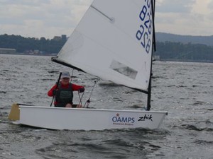 Optimist sailor Ryan Martin sailing Chill Out in the schools championship. photo copyright Jane and Jim Rogers taken at  and featuring the  class