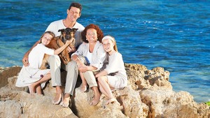 The Barries, given the Women's Weekly treatment on their return photo copyright SW taken at  and featuring the  class