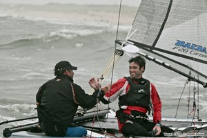 Winners line honours Mitch and Taylor Booth - Zwitserleven Round Texel Race 2011 photo copyright Thom Touw http://www.thomtouw.com taken at  and featuring the  class