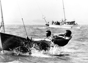Circa 1964: Keith Musto & Tony Morgan, silver medalists at the 1964 Tokyo Olympic Games in 
 the Flying Dutchman Class, and winners of  the yachtsman of the Year Award 
 photo copyright Eileen Ramsay / PPL http://www.pplmedia.com taken at  and featuring the  class