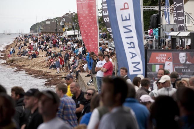 Crowds line the shoreline for Act 5 in Cowes &copy; Lloyd Images http://lloydimagesgallery.photoshelter.com/