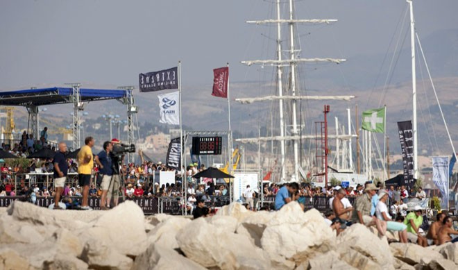 Thousands of spectators watching the Extreme 40 action from the race village - Extreme Sailing Series 2011 Act 6<br />
 &copy; Lloyd Images http://lloydimagesgallery.photoshelter.com/
