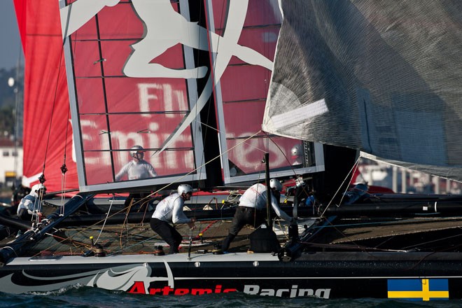 San Diego Match Racing Championship, November 16th 2011, AC45 World Series San Diego. Practice day © Sander van der Borch / Artemis Racing http://www.sandervanderborch.com