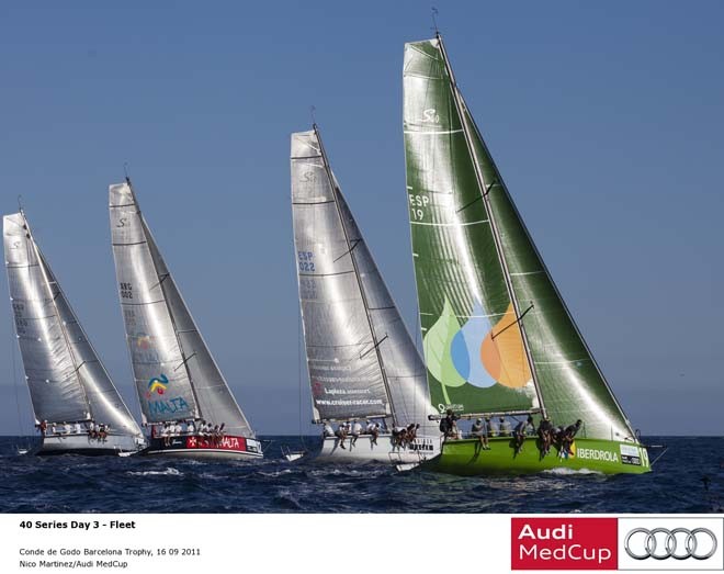 40 Series Day 3 Fleet - Audi MedCup Conde de Godo Trophy 2011 © Nico Martinez/Audi MedCup