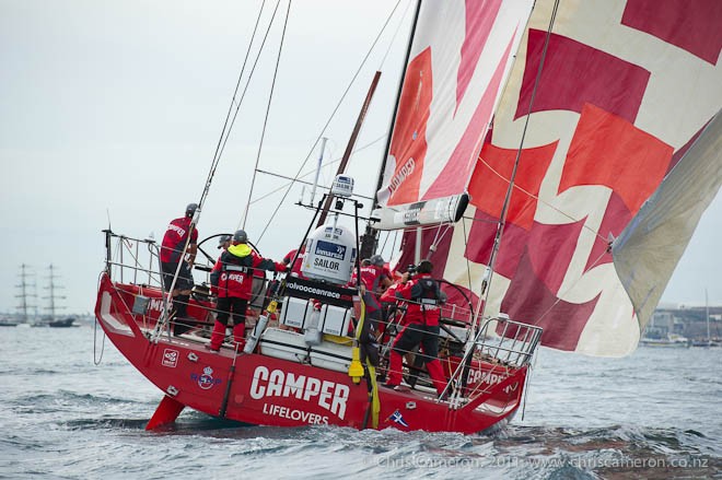 CAMPER with Emirates Team New Zealand battle with Telefonica on the final leg. Alicante In Shore Race of the Volvo Ocean Race.  © Chris Cameron/ETNZ http://www.chriscameron.co.nz