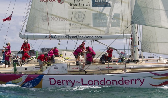 Derry-Londonderry at the start of Race 5 - Clipper 11-12 Round the World Yacht Race © Karl Monaghan/onEdition