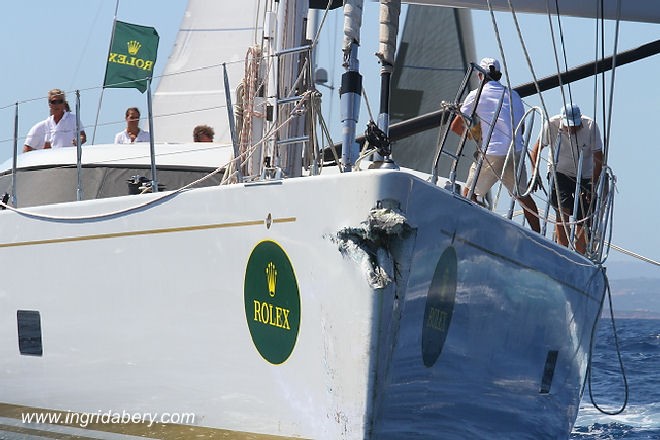 Illusion ploughs into Kora - Maxi Yacht Rolex Cup 2011 © Ingrid Abery http://www.ingridabery.com