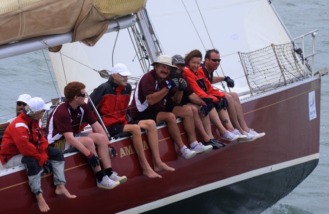 Crew on board Amaya during Saturday’s race - SeaLink Magnetic Island Race Week 2011 ©  SW
