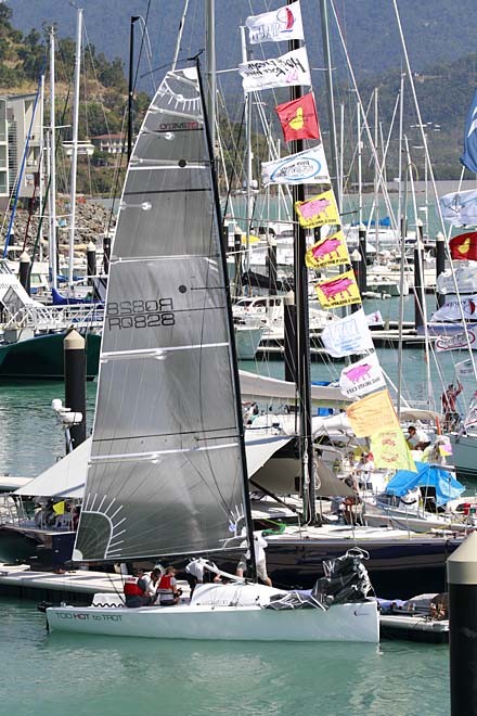 Too Hot Too Trot sets off for some training in Pioneer Bay - Meridien Marinas Airlie Beach 22nd Annual Race Week 2011 © Teri Dodds - copyright http://www.teridodds.com