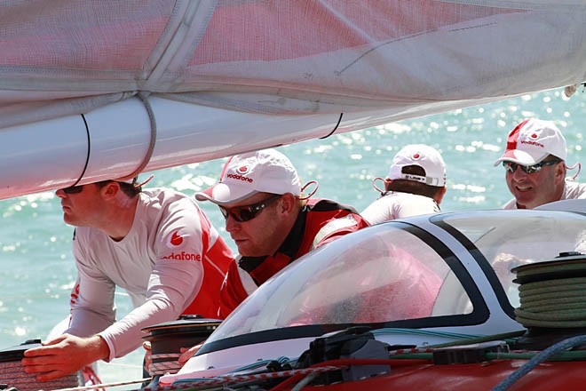 Boat Manager Kevin Peets (red jacket)  - Meridien Marinas Airlie Beach 22nd Annual Race Week 2011 © Teri Dodds - copyright http://www.teridodds.com