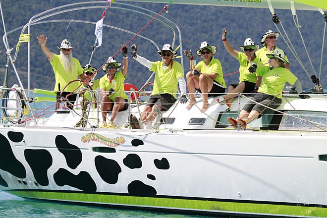 Happy days on Holy Cow - Meridien Marinas Airlie Beach 22nd Annual Race Week 2011 © Teri Dodds - copyright http://www.teridodds.com