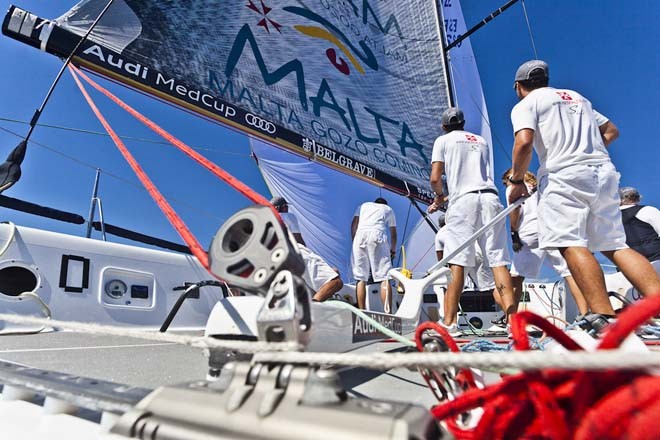 S40 Day 2 - On board www.visitmalta.com - Audi MedCup Conde de Godo Trophy 2011 © Guido Trombetta/Studio Borlenghi/Audi MedCup