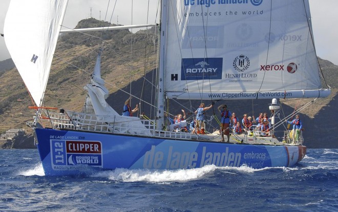 De Lage Landen set sail in race two (from Madeira to Rio de Janeiro, Brazil) of the Clipper 11-12 Round the World Yacht Race © onEdition http://www.onEdition.com
