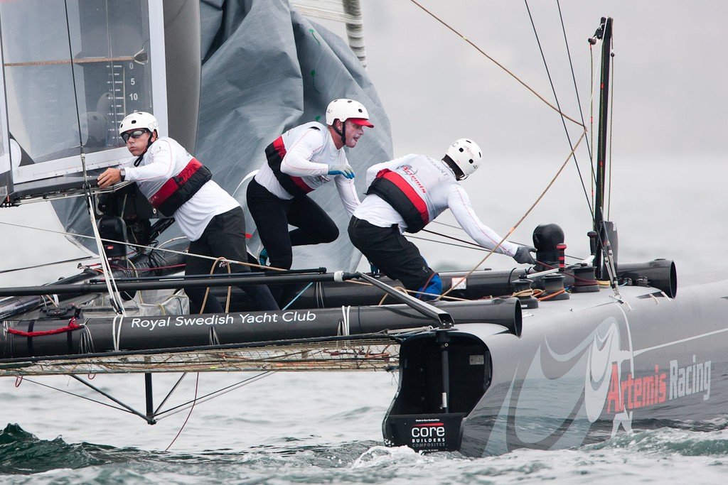 AC45 World Series, First day of the Americas Cup World Series. Artemis is second after three races.   © Sander van der Borch / Artemis Racing http://www.sandervanderborch.com