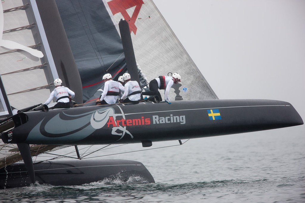 AC45 World Series, First day of the Americas Cup World Series. Artemis is second after three races. © Sander van der Borch / Artemis Racing http://www.sandervanderborch.com