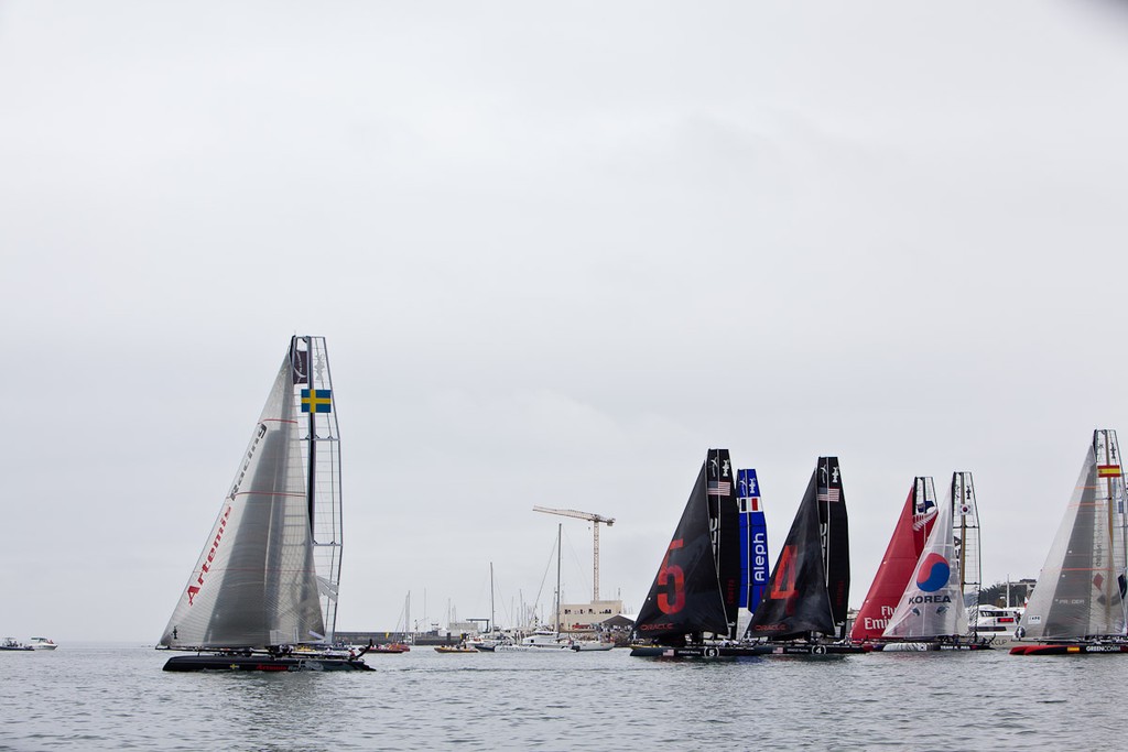 AC45 World Series, First day of the Americas Cup World Series. Artemis is second after three races.   © Sander van der Borch / Artemis Racing http://www.sandervanderborch.com