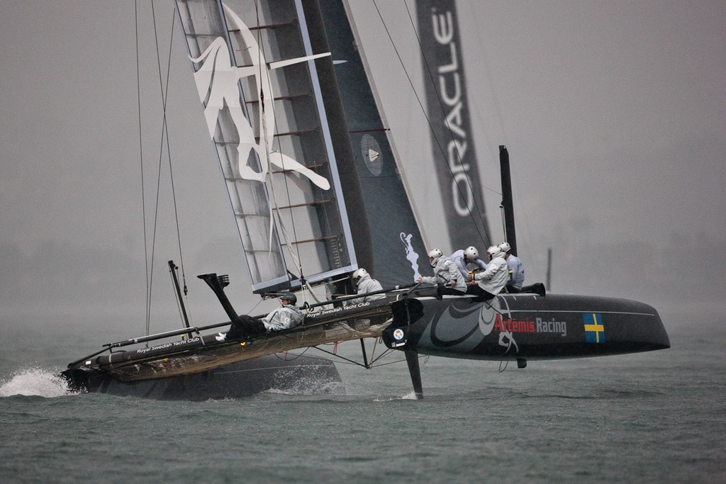 November 12th 2011, AC45 World Series San Diego. First day of Racing. - Artemis Racing during the first day of the America's Cup World Series in San Diego © Sander van der Borch / Artemis Racing http://www.sandervanderborch.com