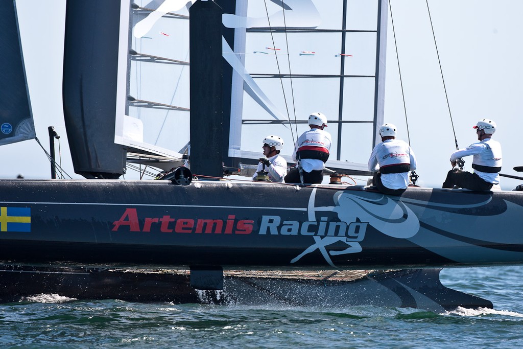 August 13th 2011, AC45 World Series. Sixth day of racing. © Sander van der Borch / Artemis Racing http://www.sandervanderborch.com