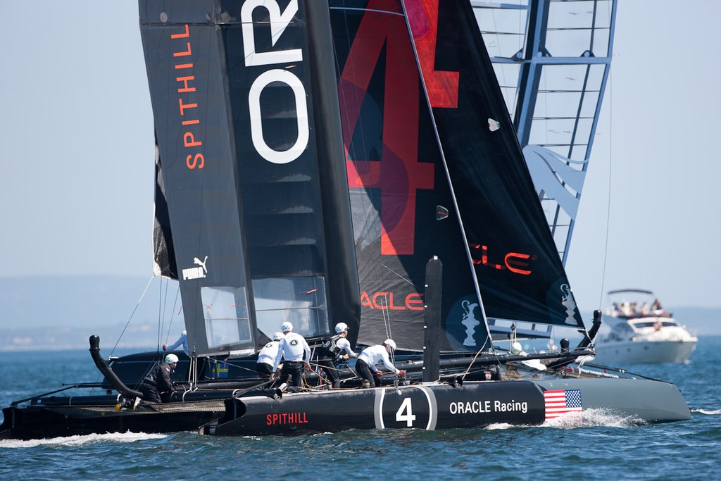 August 13th 2011, AC45 World Series. Sixth day of racing. © Sander van der Borch / Artemis Racing http://www.sandervanderborch.com