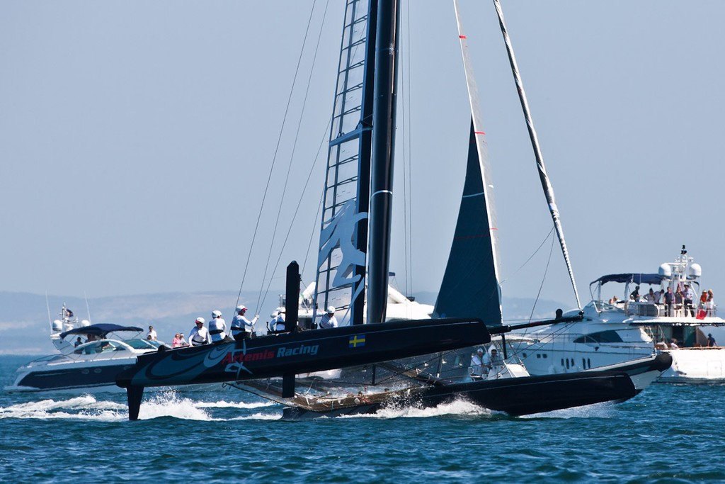 August 13th 2011, AC45 World Series. Sixth day of racing. © Sander van der Borch / Artemis Racing http://www.sandervanderborch.com