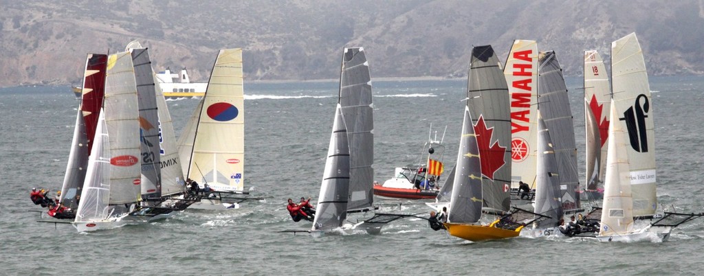 Day 5 of the International 18ft skiff series, San Francisco © Rich Roberts http://www.UnderTheSunPhotos.com
