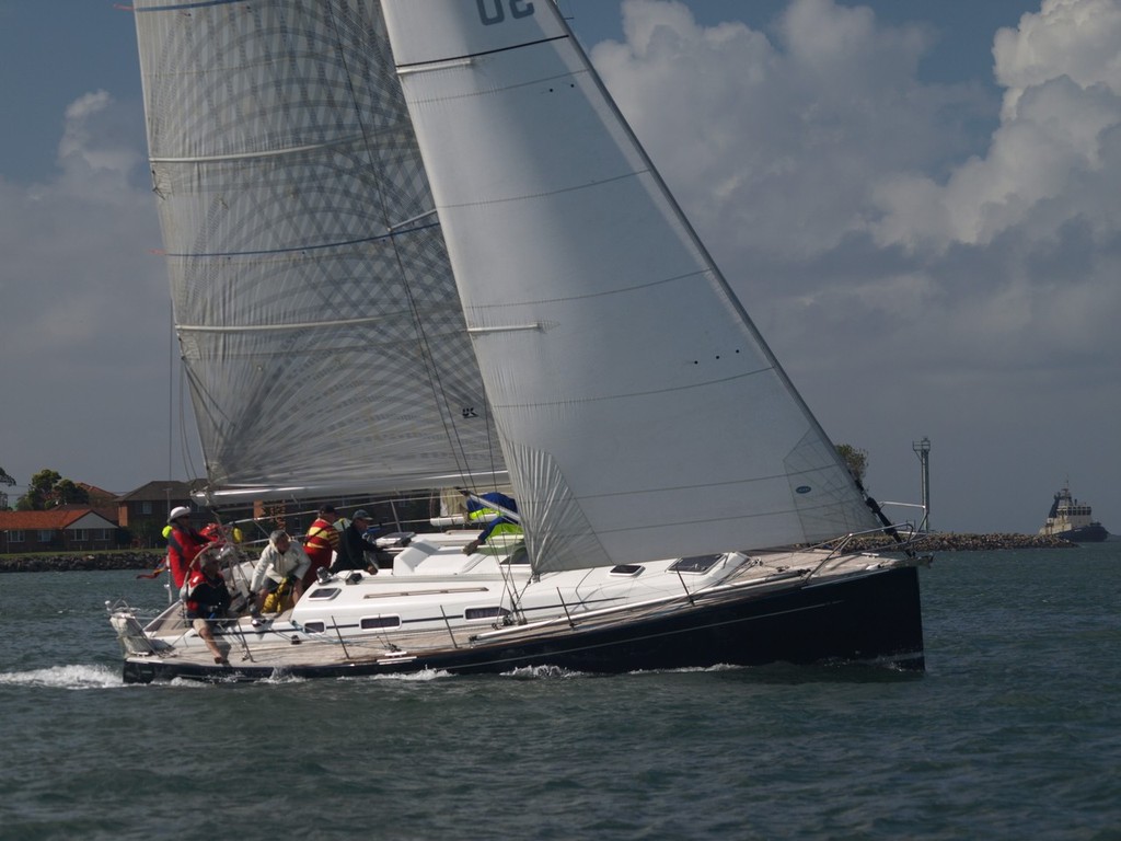 Blue Notte loving the windy conditions. - Sydney Seaplanes NCYC Inner Spring Regatta photo copyright Richard Howard taken at  and featuring the  class
